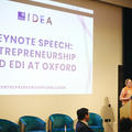 A conference slide entitled 'Keynote speech'