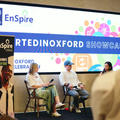 #StartedinOxford Showcase 2025 founder panellist on staging