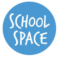 schoolspace logo - a blue circle with white text