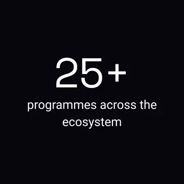 25+ Programmes across the ecosystem