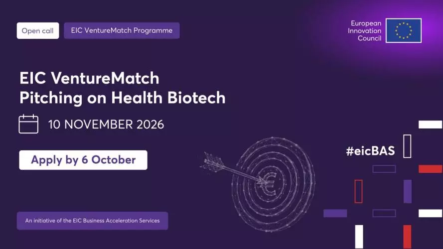 EIC VentureMatch Pitching: Health Biotech at BIO-Europe